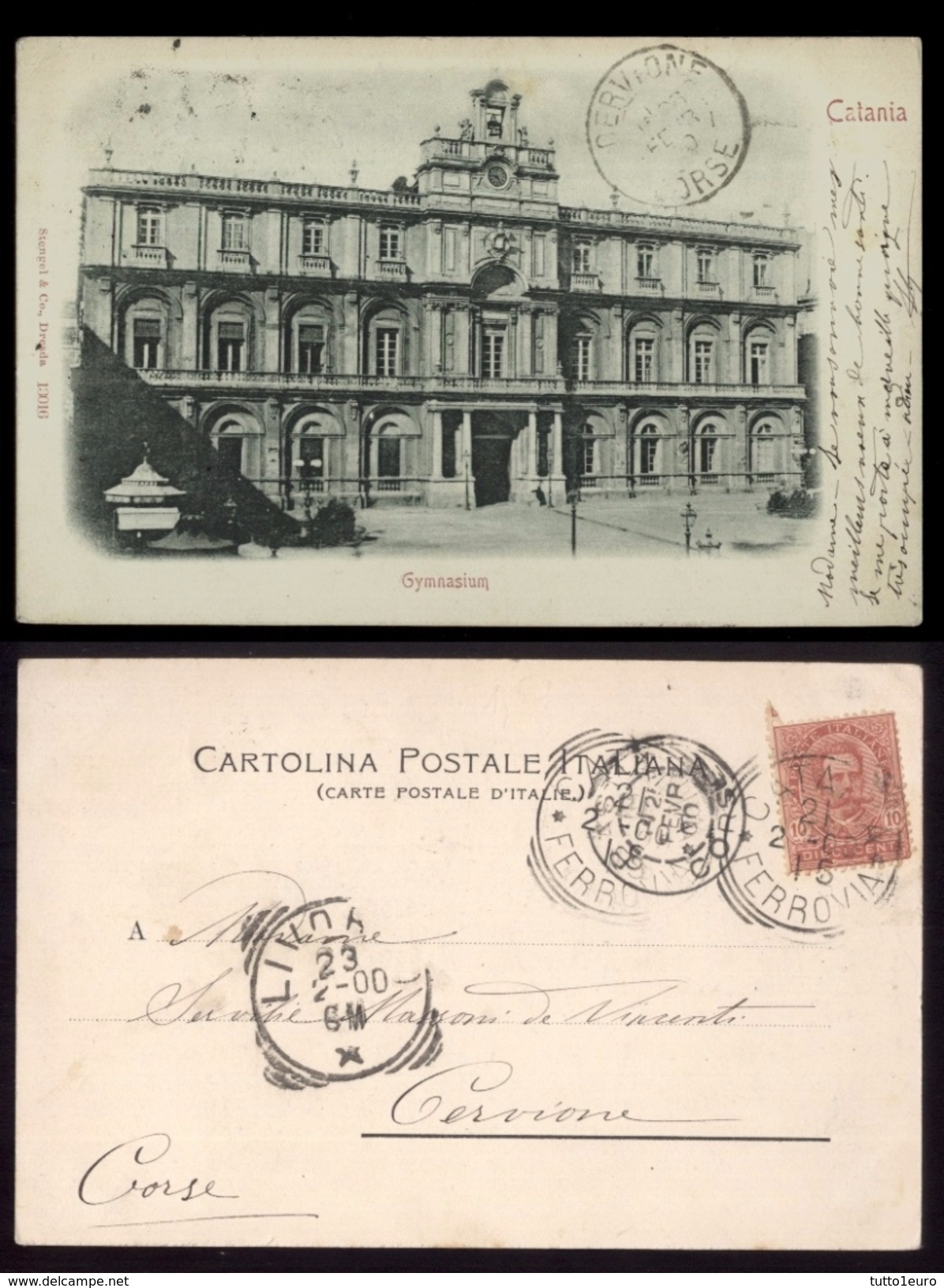 CATANIA VIAGGIATA NEL 1900  GYMNASIUM - Catania