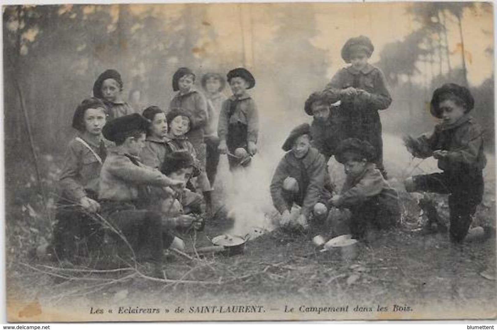 CPA Scoutisme Scout éclaireur écrite Saint Laurent - Scoutisme