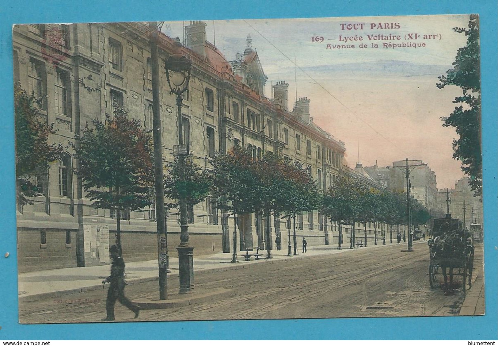 CPA TOUT PARIS 169 - Lycée Voltaire Avenue De La République  (XIème) Ed. FLEURY - Arrondissement: 11