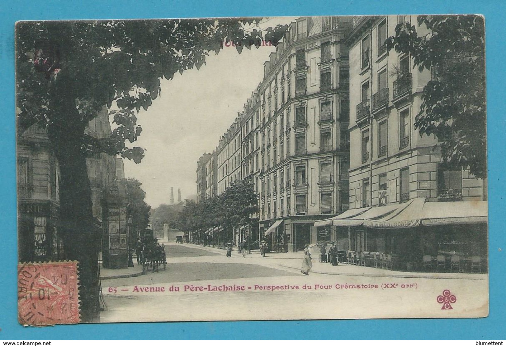 CPA TOUT PARIS 65 - Avenue Du Père Lachaise (XXème) Ed. FLEURY - District 20