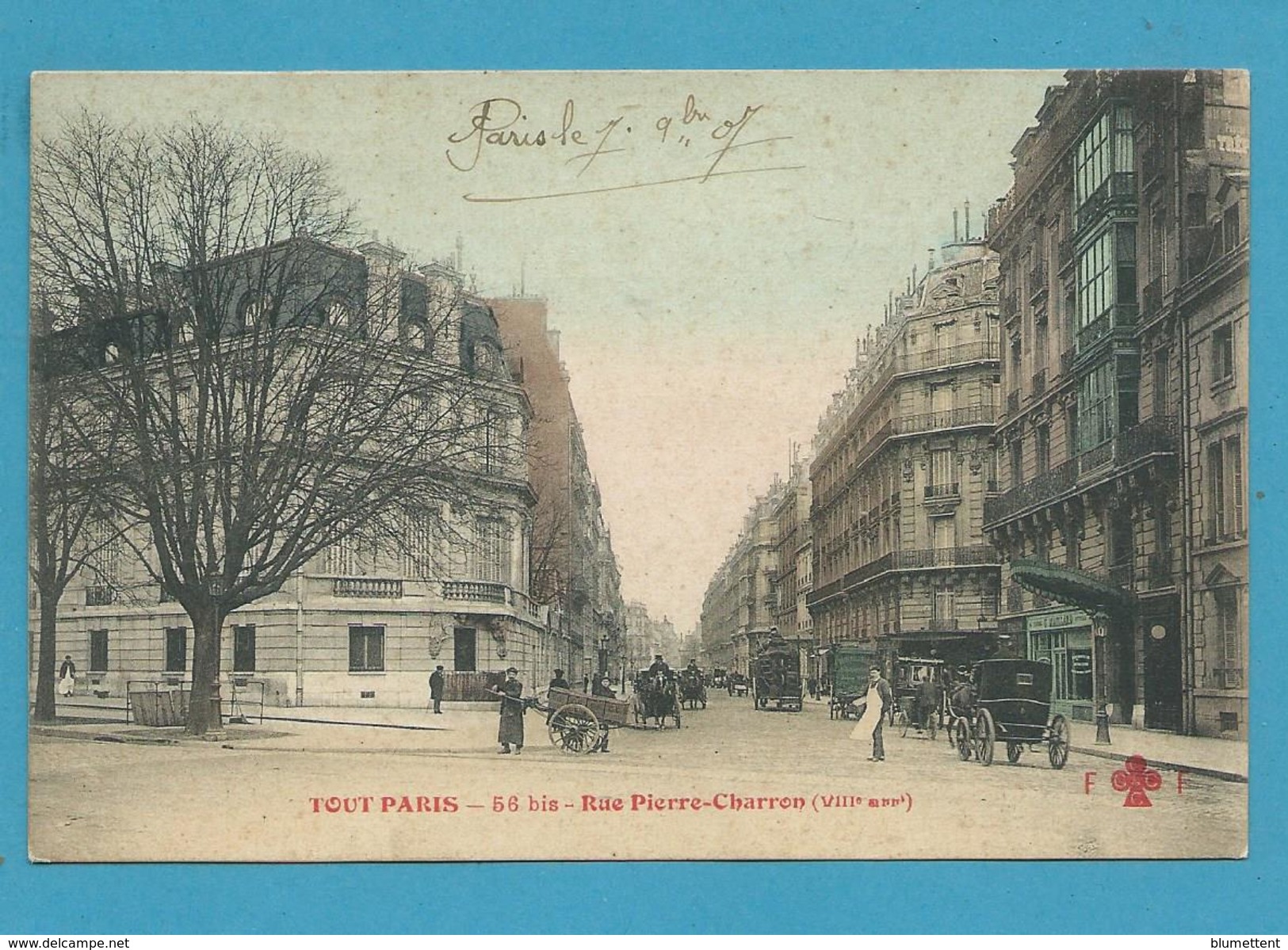 CPA TOUT PARIS 56 Bis - Rue Pierre-Charron (VIIIème) Ed. FLEURY - District 08