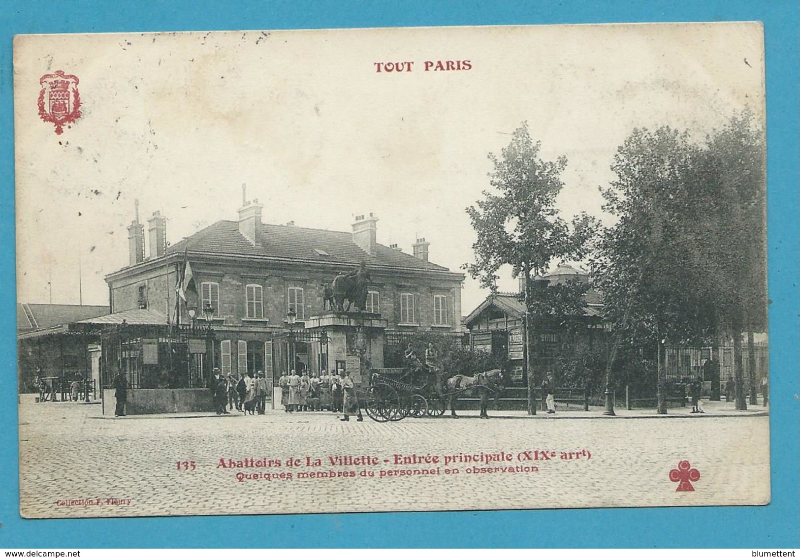 CPA TOUT PARIS 135 - Entrée Principale Abattoirs De La Villette (XIXème) Ed. FLEURY - Arrondissement: 19