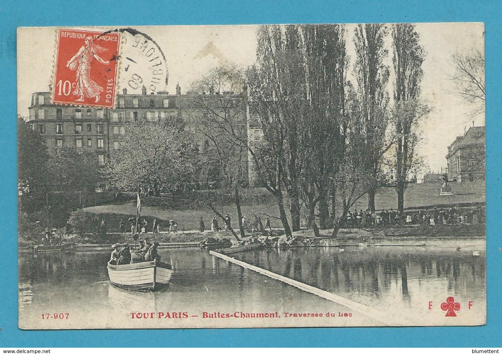 CPA TOUT PARIS 17-907 - Traversée Du Lac Buttes Chaumont (XIXème) Ed. FLEURY - Distrito: 19