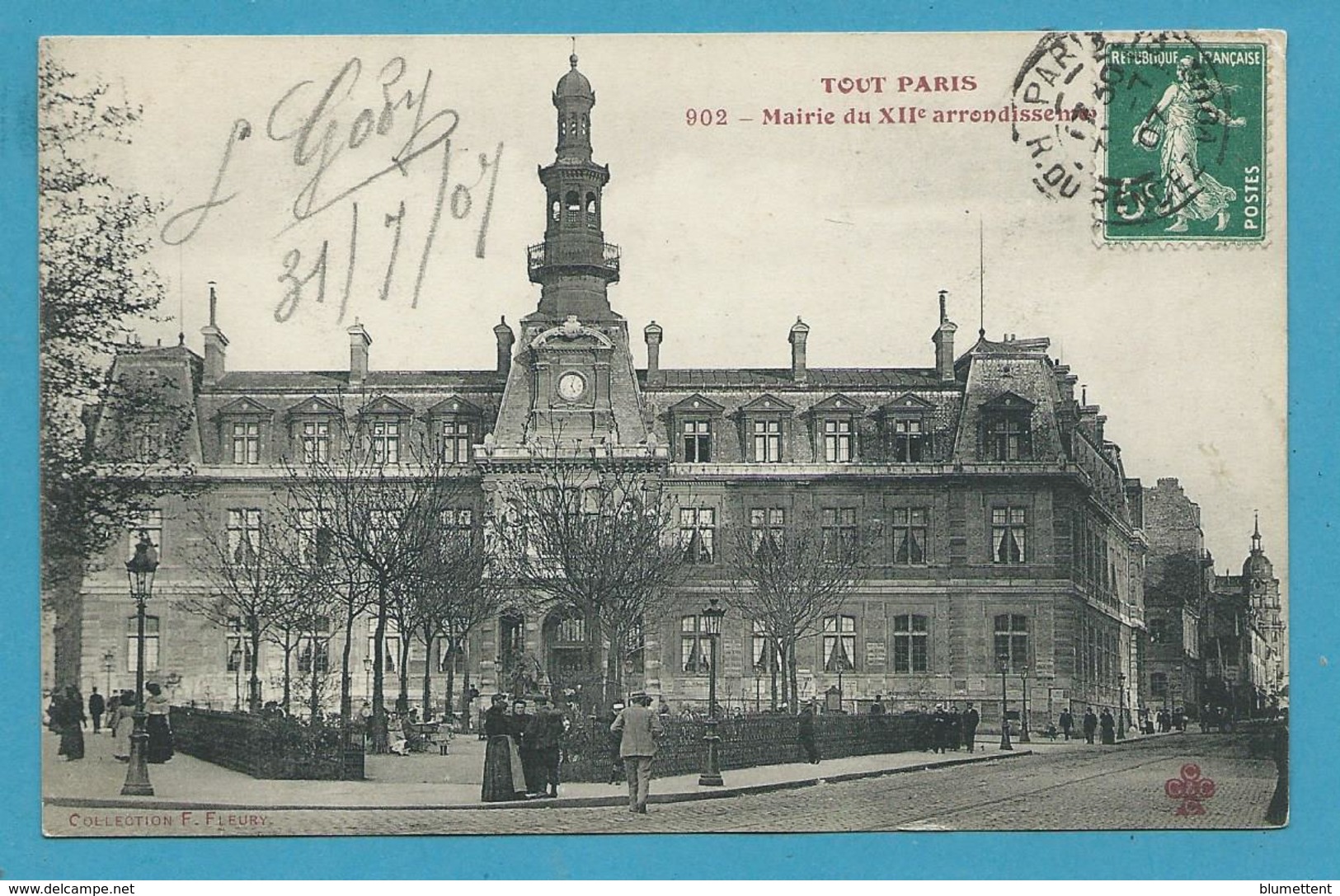 CPA TOUT PARIS 902 - Mairie Du XIIè (XIIème) Ed. FLEURY - Distrito: 12