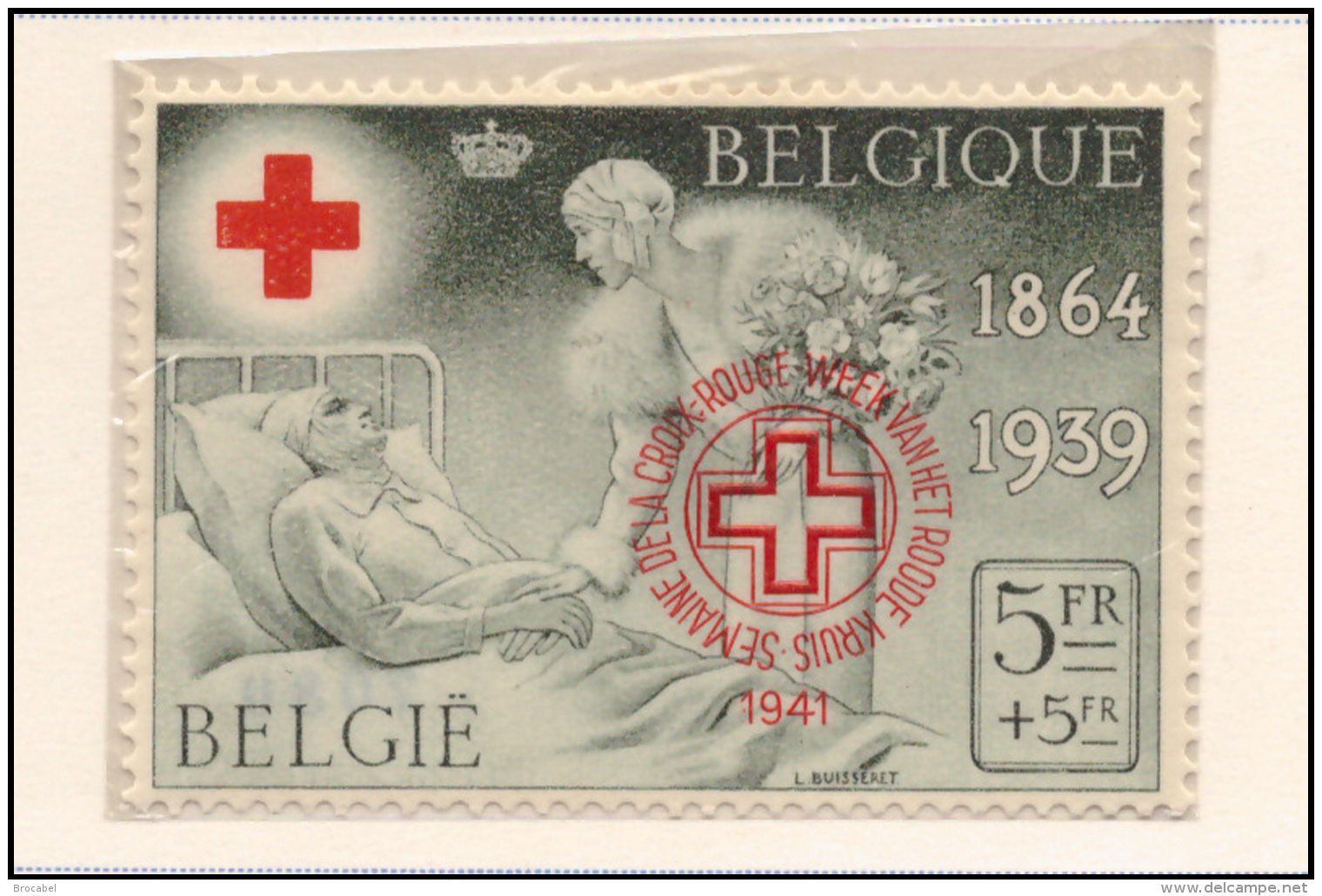 Belgium PR 044**  Croix Rouge  MNH - Privées & Locales [PR & LO]