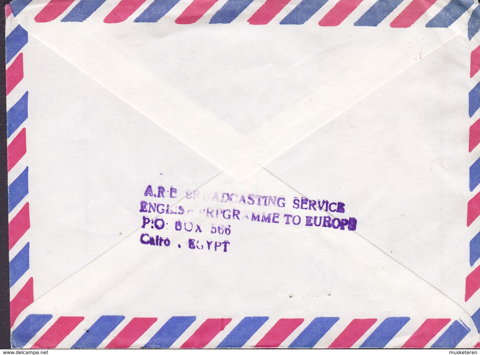 Egyp Egypte Air Mail A.R.B. BROADCASTING SERVICE Uncancelled CAIRO Cover Lettre Finland (2 Scans) - Poste Aérienne