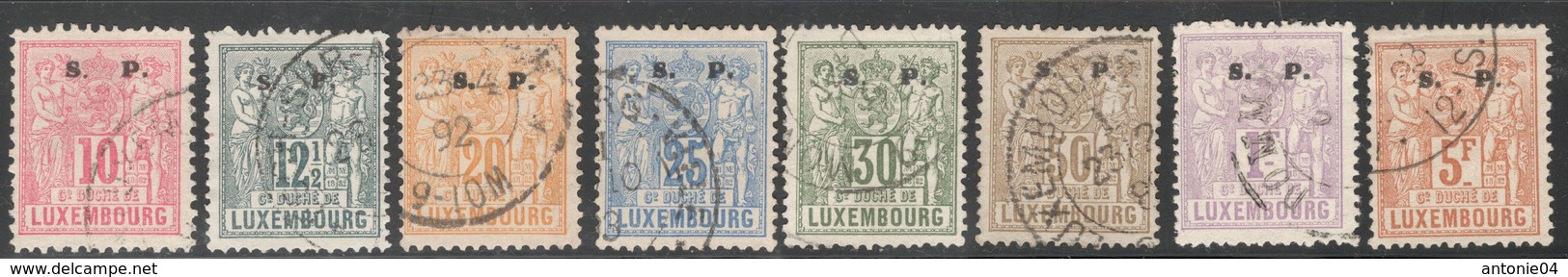 Luxemburg Yvert/Prifix Serv. 58/65 Oblit. TB Sans Défaut Cote EUR 120 (numéro Du Lot 148OL) - Blocks & Kleinbögen