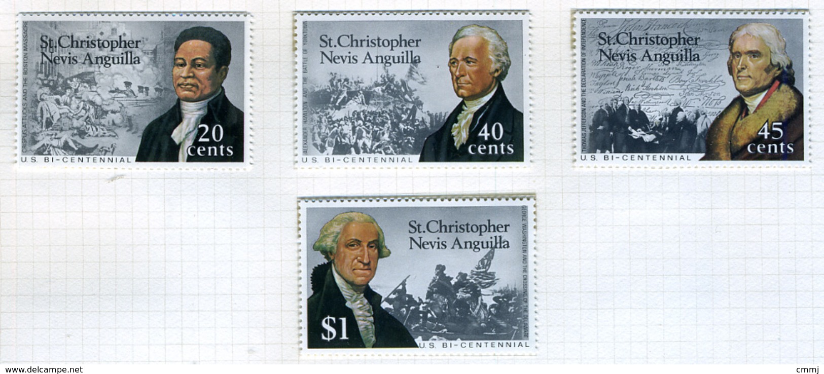 1976 - ST. CHRISTOPHER, NEVIS & ANGUILLA  - Mi. Nr. 317/320 - NH - (CW2427.41) - St.Kitts Y Nevis ( 1983-...)