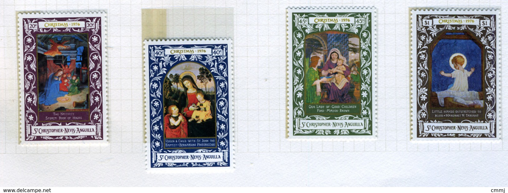 1976 - ST. CHRISTOPHER, NEVIS & ANGUILLA  - Mi. Nr. 321/324 - NH - (CW2427.41) - St.Kitts And Nevis ( 1983-...)
