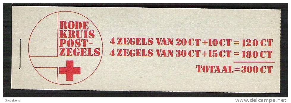 NEDERLAND Privé-postzegelboekje RODE KRUIS 1972 - Carnets Et Roulettes