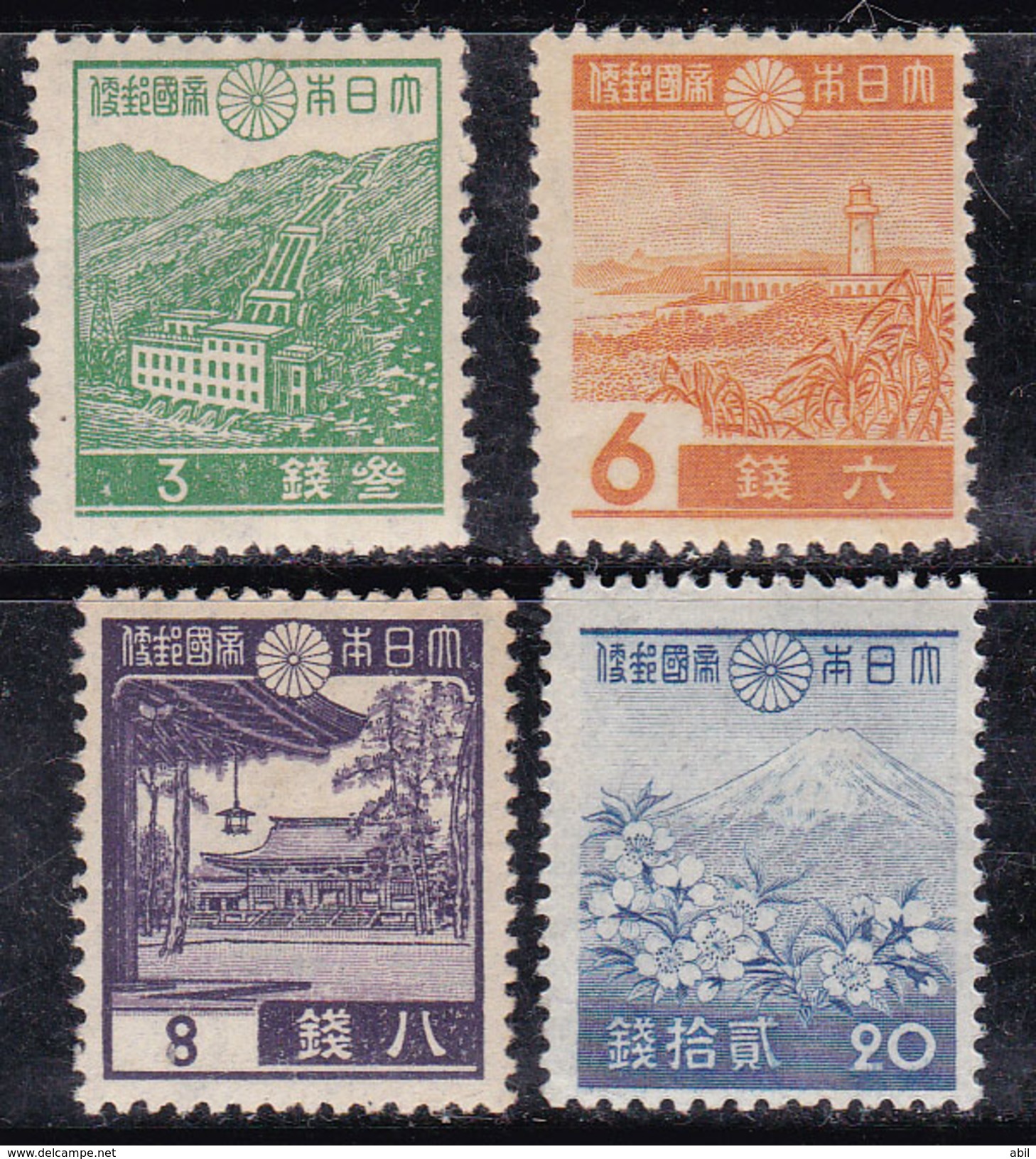 Japon 1937-1940 N° Y&T : 264,266,268 Et 272 * - Unused Stamps