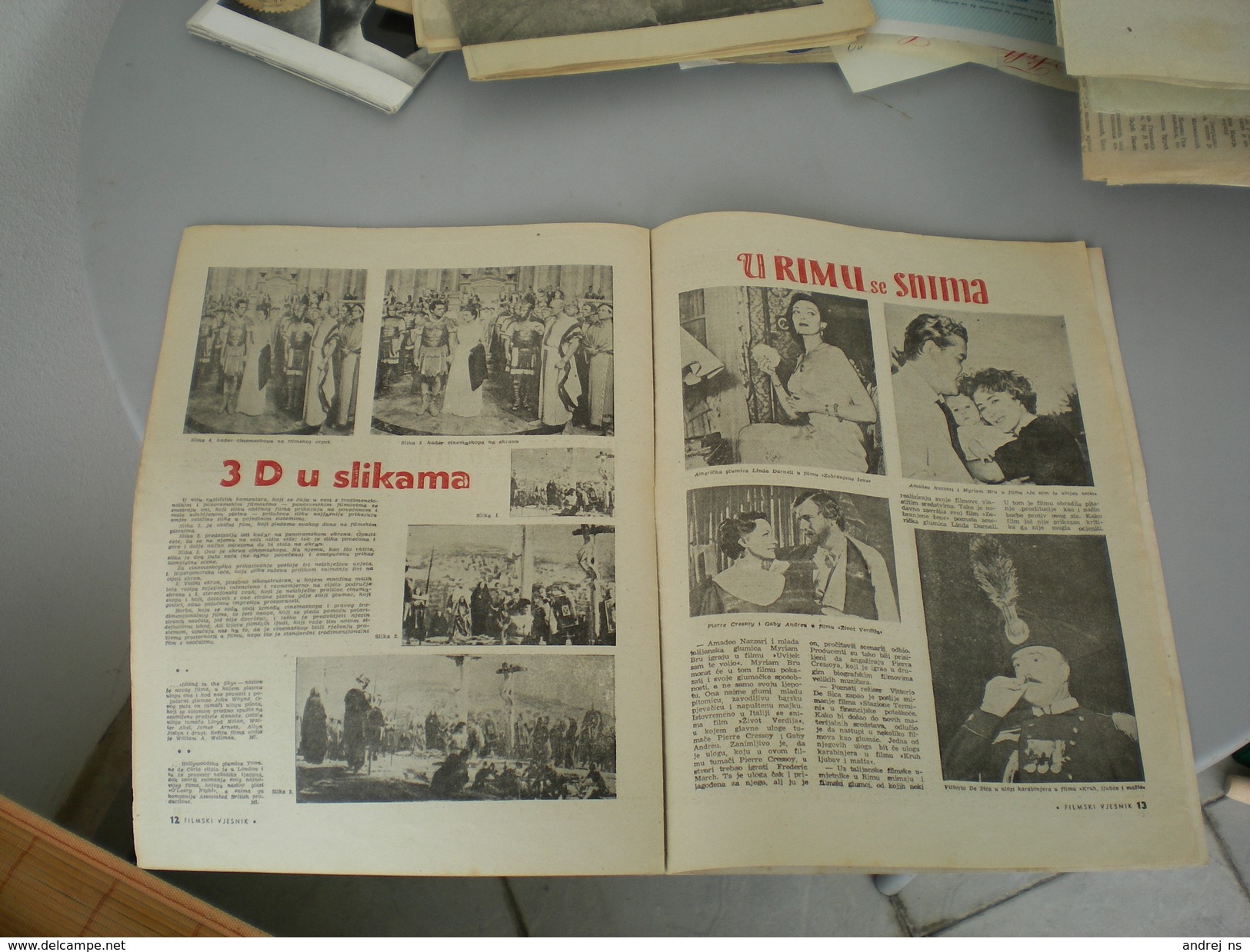 Actors Magazine Filmski Vjesnik 1953 - Skandinavische Sprachen