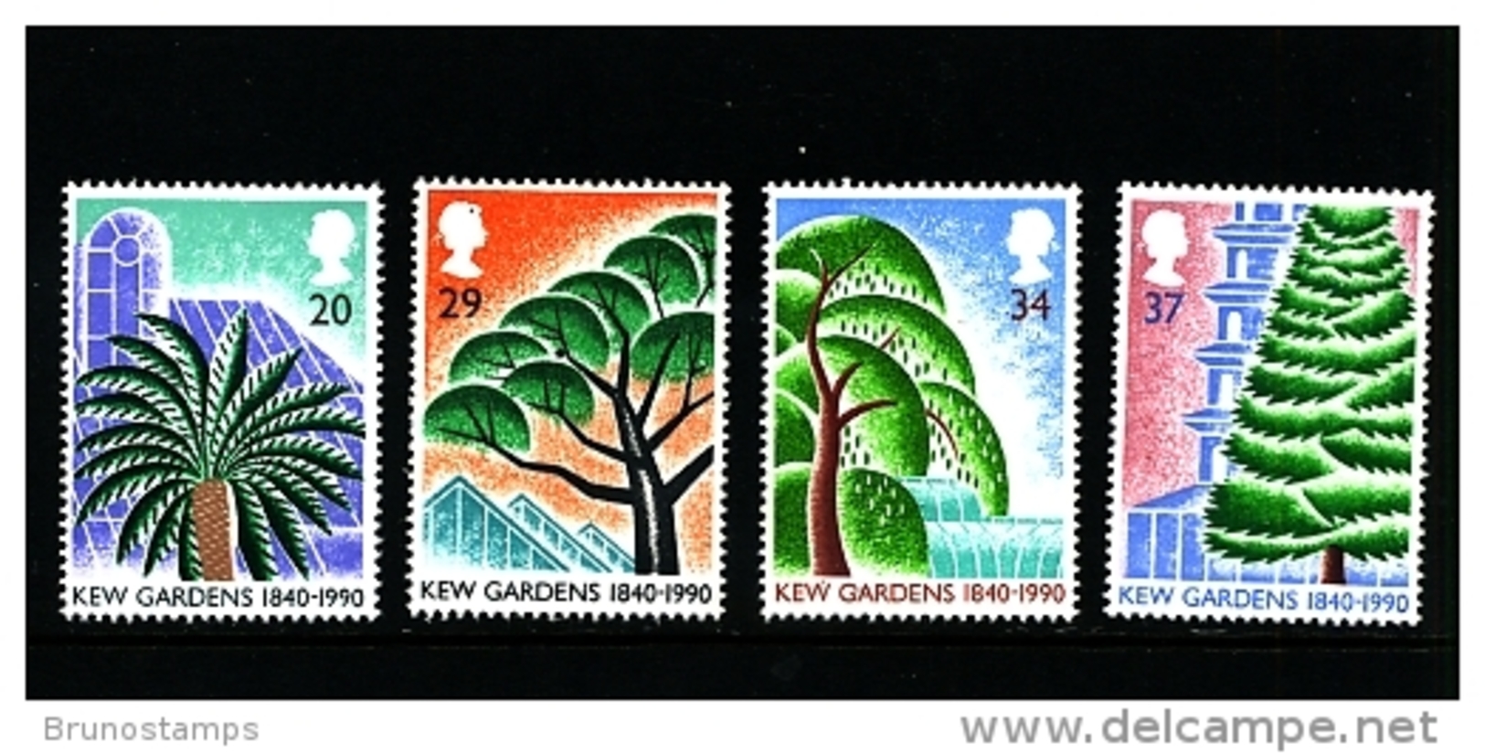 GREAT BRITAIN - 1990  KEW GARDENS  SET  MINT NH - Nuovi