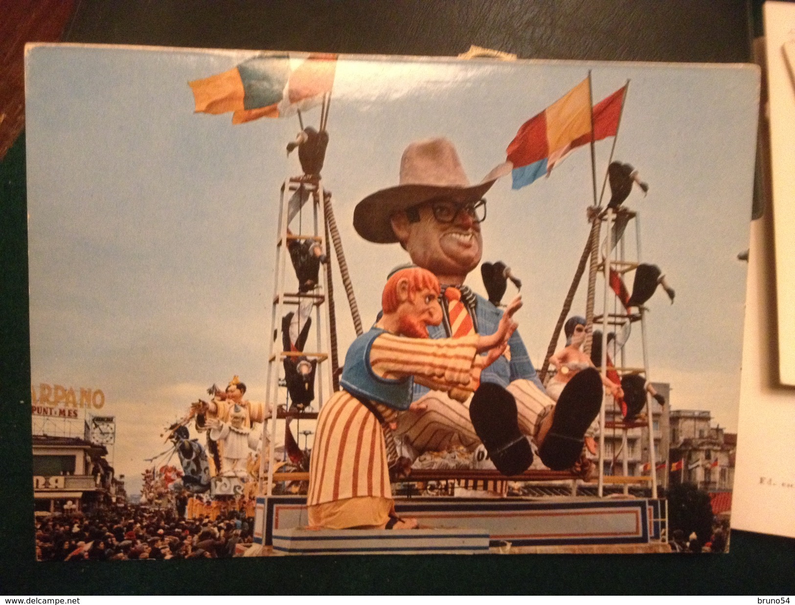 Cartolina Carnevale Di Viareggio  L'altalena Costruttore Davino Barsella - Viareggio