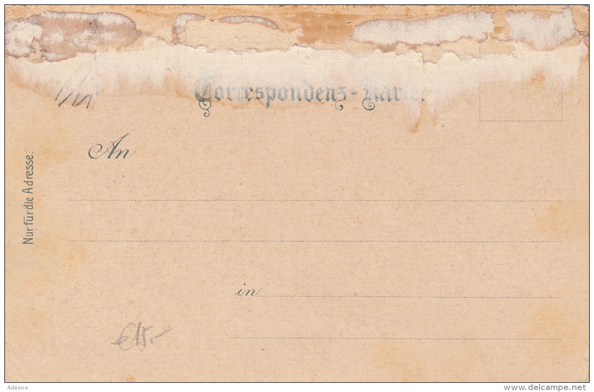 Litho Gruss Aus LANGEGG B.Aggsbach A.d.Donau, Um 1899, Verlag Schwidernoch, Auf Rückseite Klebespuren S.Scan - Autres & Non Classés