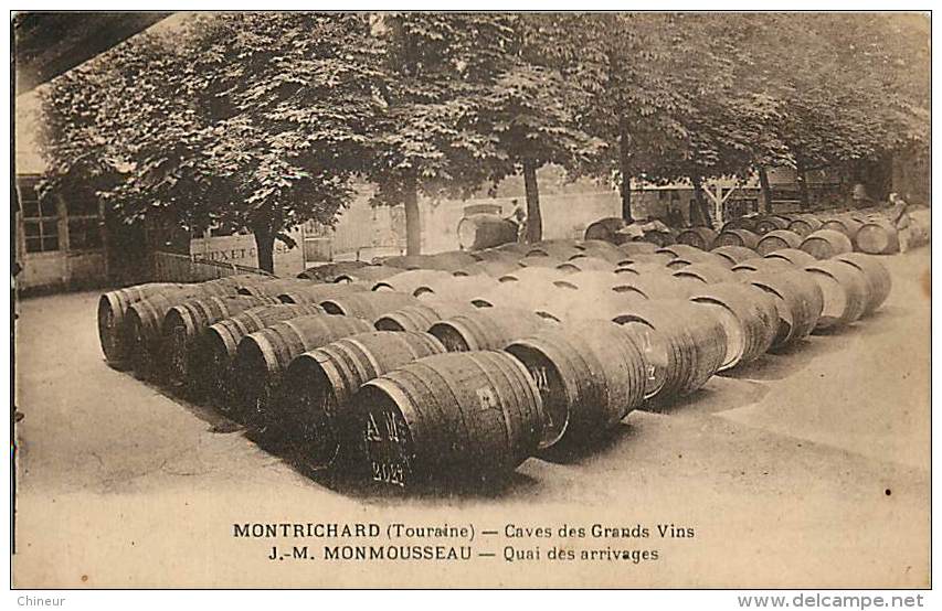 MONTRICHARD CAVES DES GRANDS VINS J.M MONMOUSSEAU QUAI DES ARRIVAGES - Montrichard