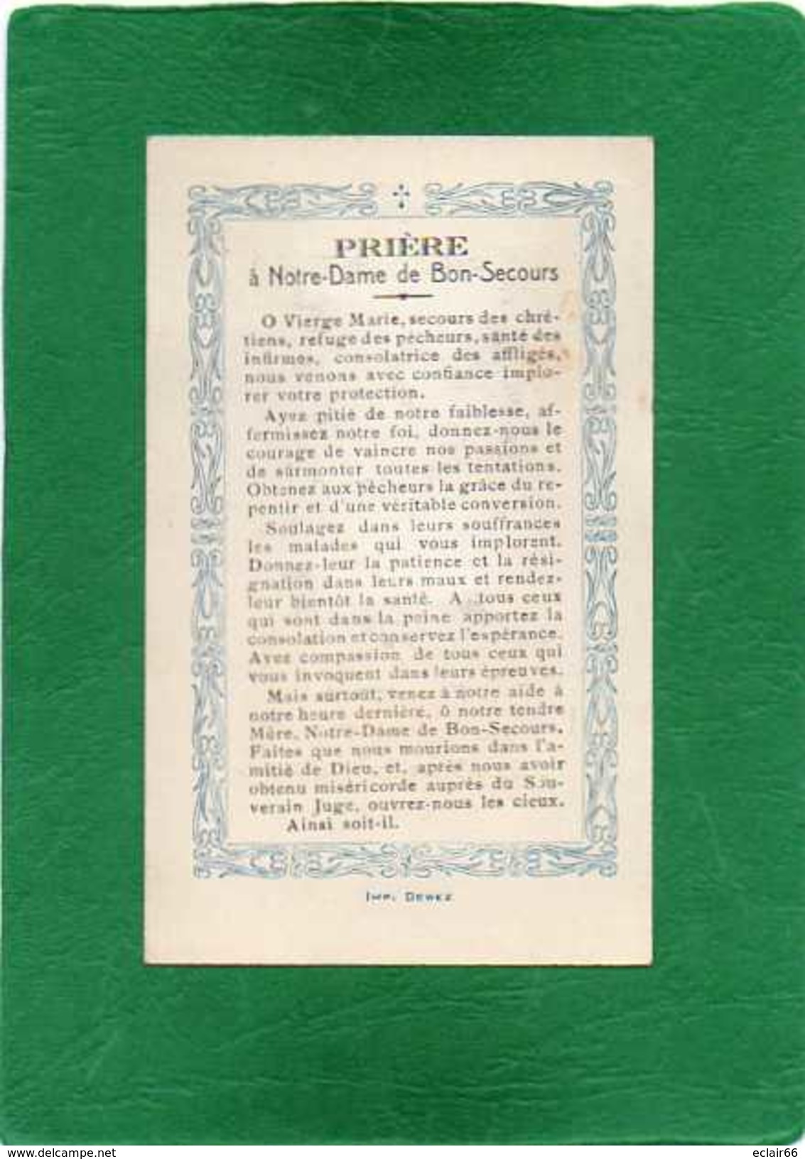 - SOUVENIR De PELERINAGE - LITANIES De NOTRE DAME De BON SECOURS - DE COMPIEGNE - Images Religieuses