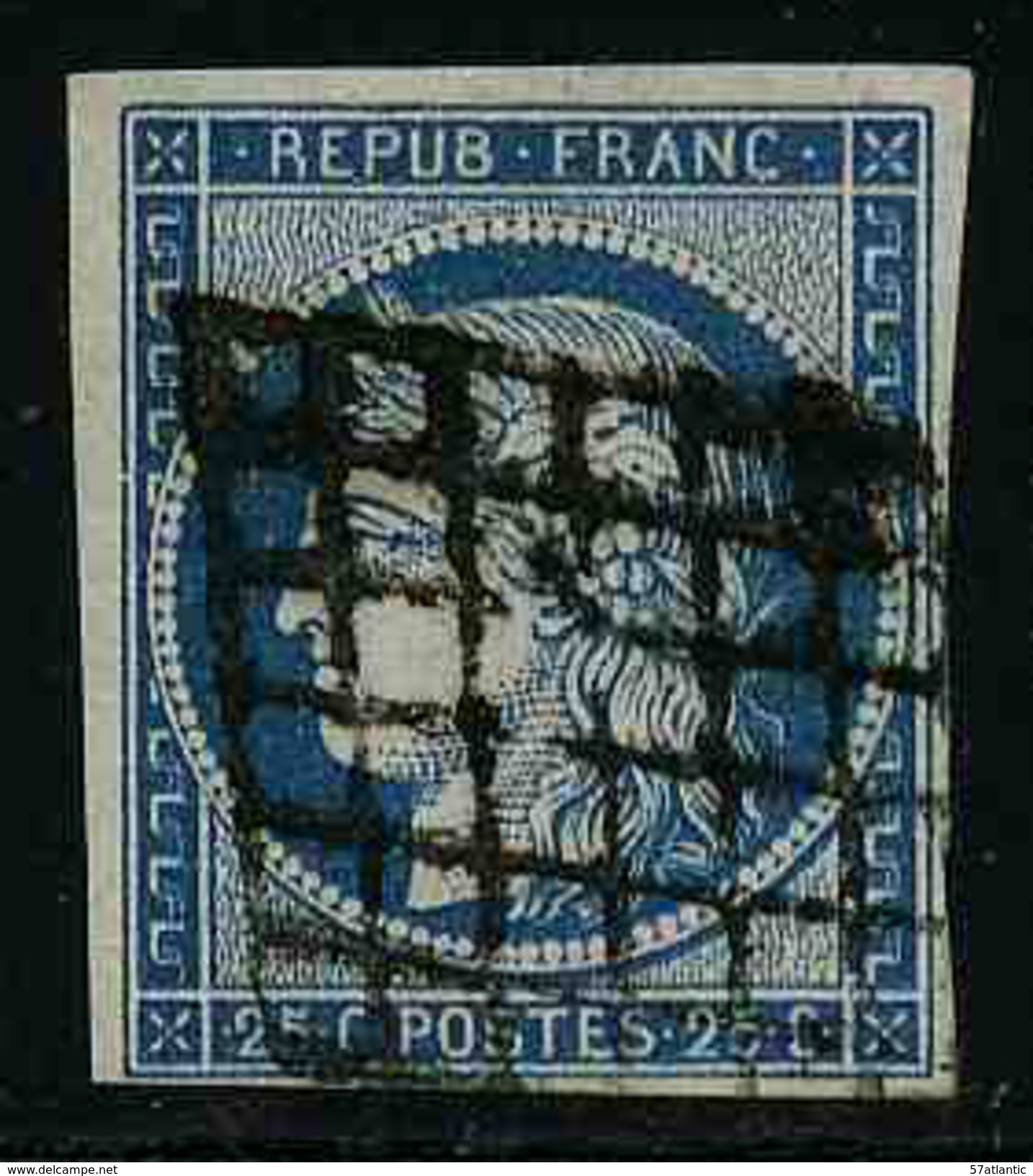 FRANCE - YT 4 - CERES IIe REPUBLIQUE - TIMBRE OBLITERE - 1849-1850 Ceres