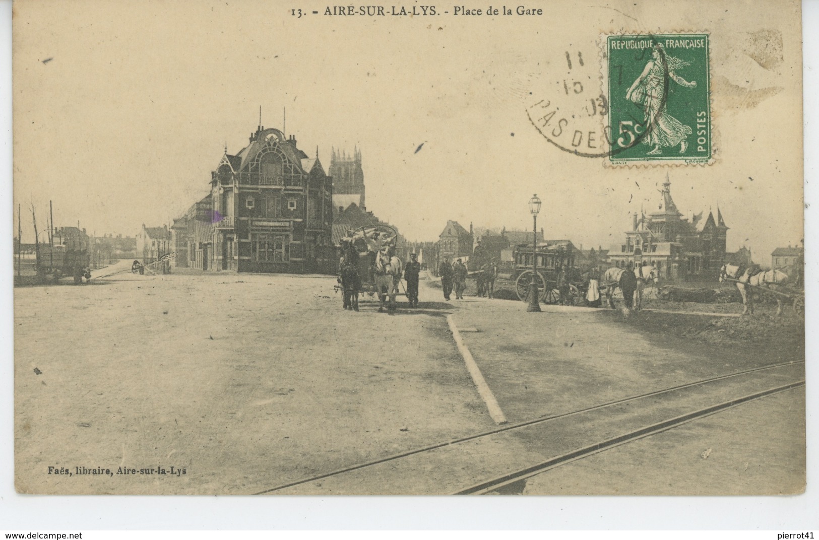 AIRE SUR LA LYS - Place De La Gare - Aire Sur La Lys