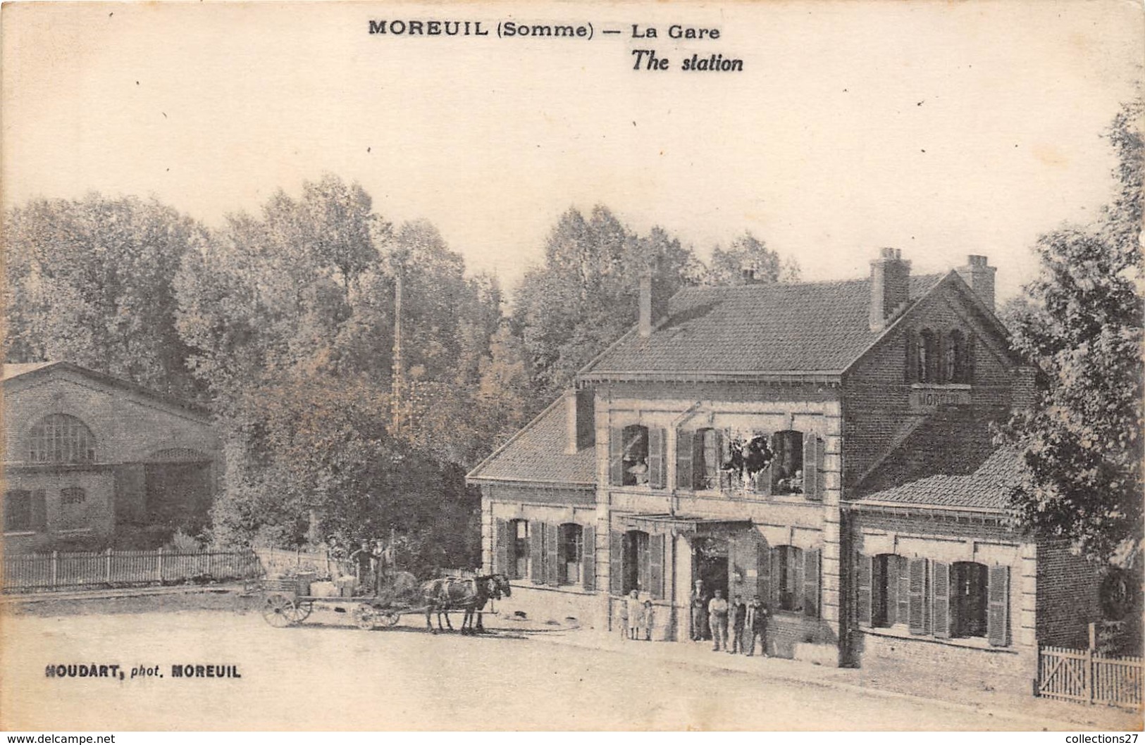 80-MOREUIL- LA GARE, THE STATION - Moreuil