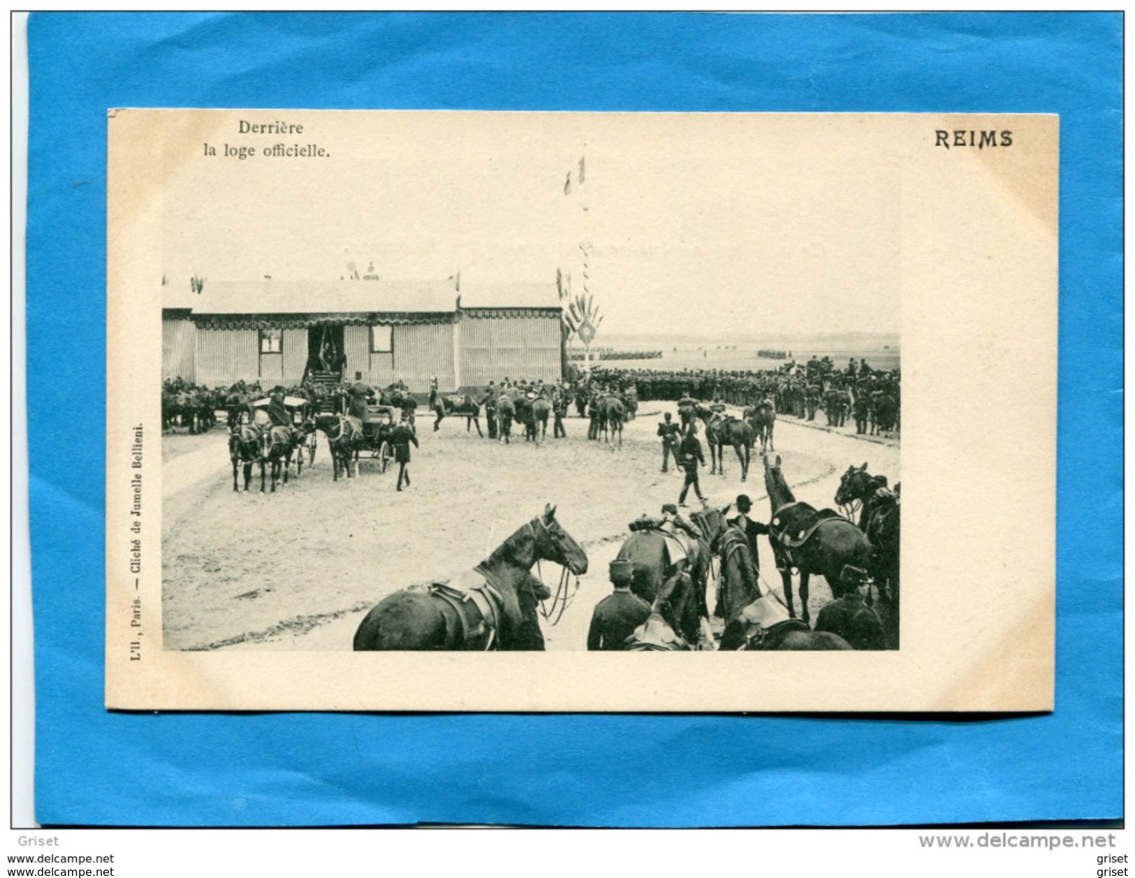 RUSSIE-FRANCE-1901-Visite Du Tsar-empereur Nicolas II REIMS-derrière La Loge Officielle-plan Animé - Rusland