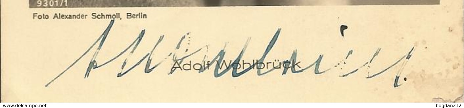 Orginal Autographen Von ADOLF WOHLBRUCK / Anton Walbrook 1867-1985, Austrian Schauspieller - Autres & Non Classés