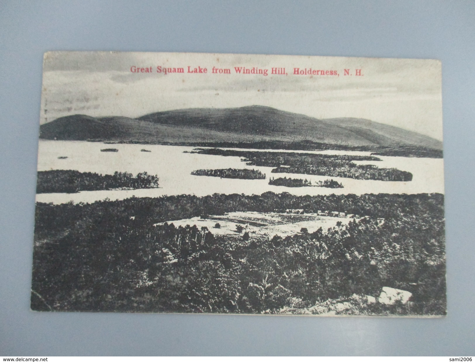 CPA ETATS UNIS GREAT SQUAM LAKE FROM WINDING HILL HOLDERNESS - Autres & Non Classés