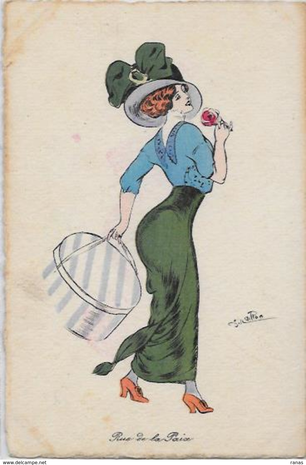 CPA NAILLOD Femme Woman Type Sager Non Circulé Mode Chapeau éditions Artistiques 106 - Naillod