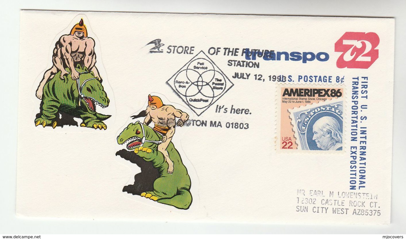 1993 USA Rent A POST BOX USPS Services EVENT COVER  Stamps UPRATED Postal STATIONERY - Post