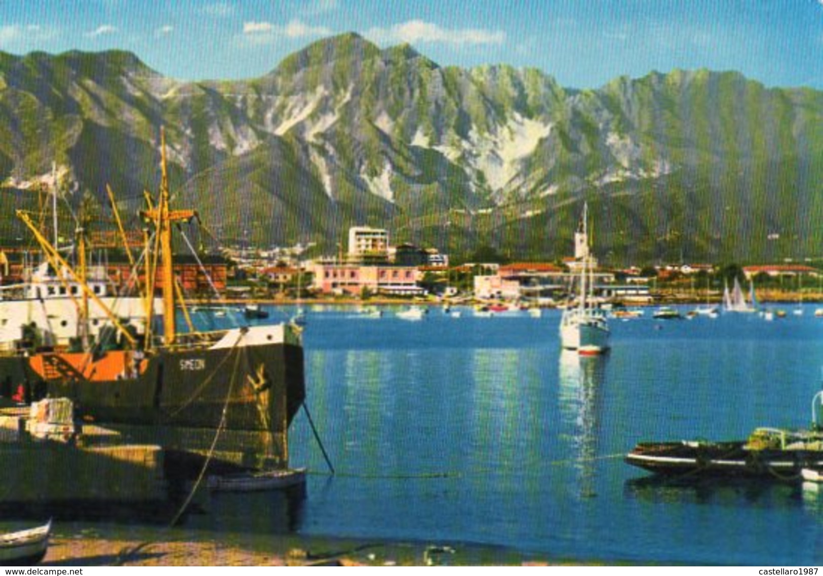 MARINA DI CARRARA - Il Porto E Sullo Sfondo Alpi Apuane - Carrara