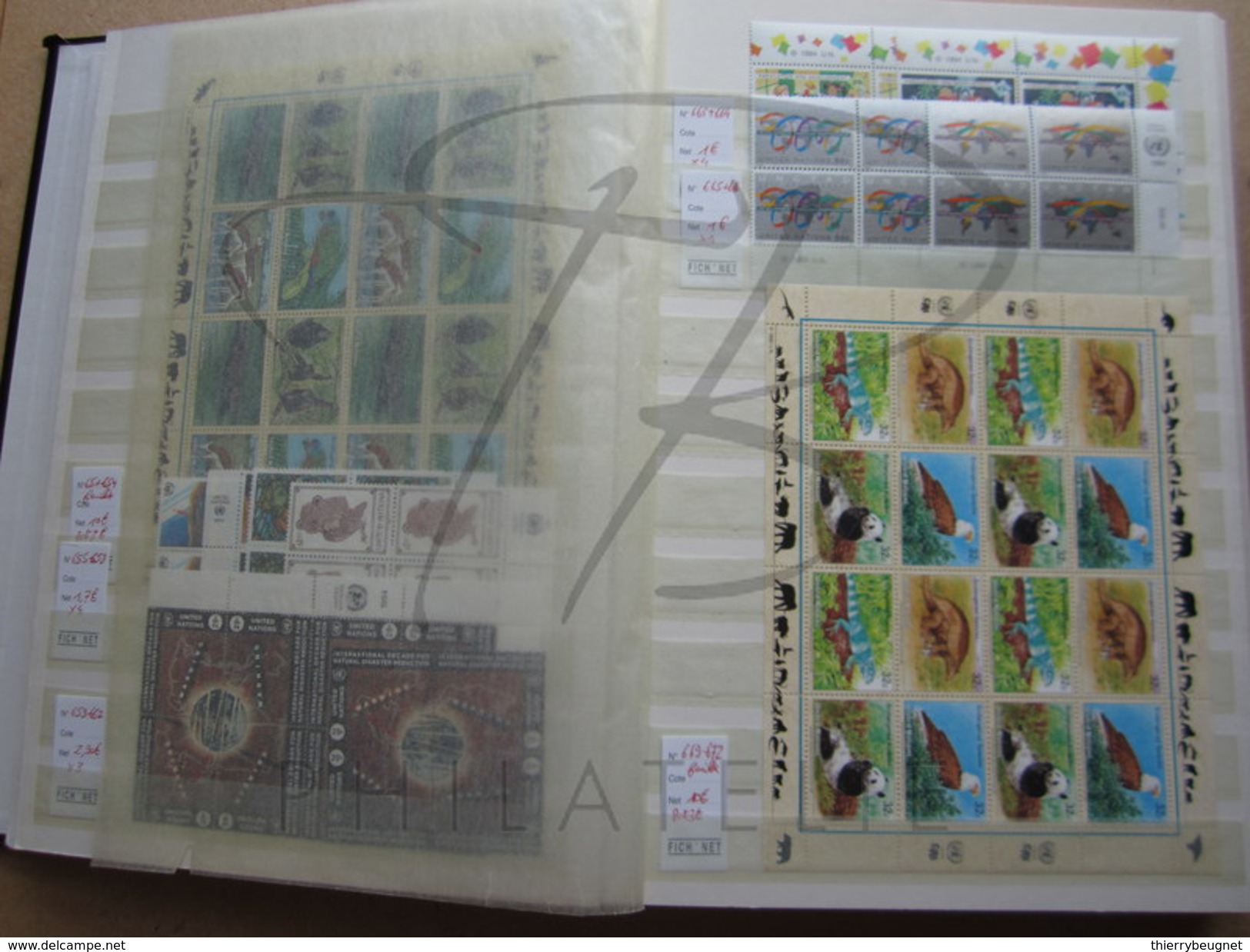 BELLE COLLECTION DE TIMBRES DES NATIONS UNIES - NEW-YORK , 1983 - 2010 , FORTE COTE , AVEC MULTIPLES , XX !!!