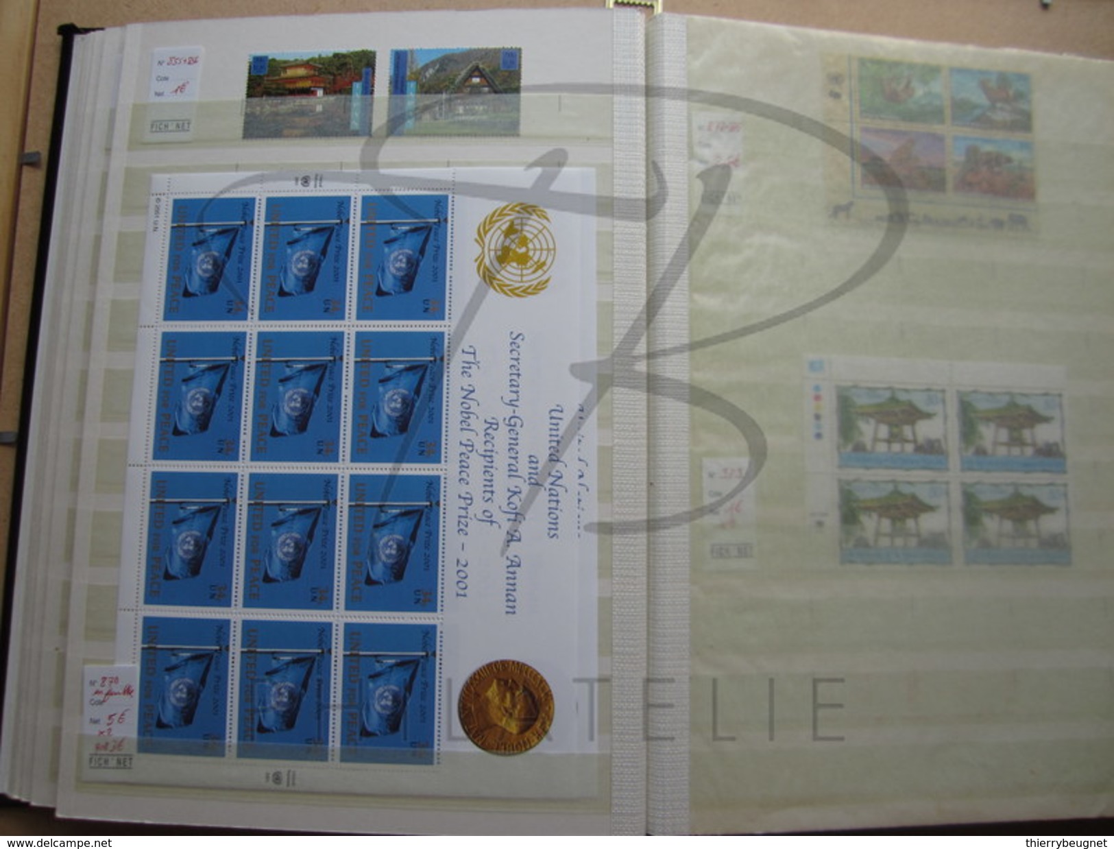 BELLE COLLECTION DE TIMBRES DES NATIONS UNIES - NEW-YORK , 1983 - 2010 , FORTE COTE , AVEC MULTIPLES , XX !!!