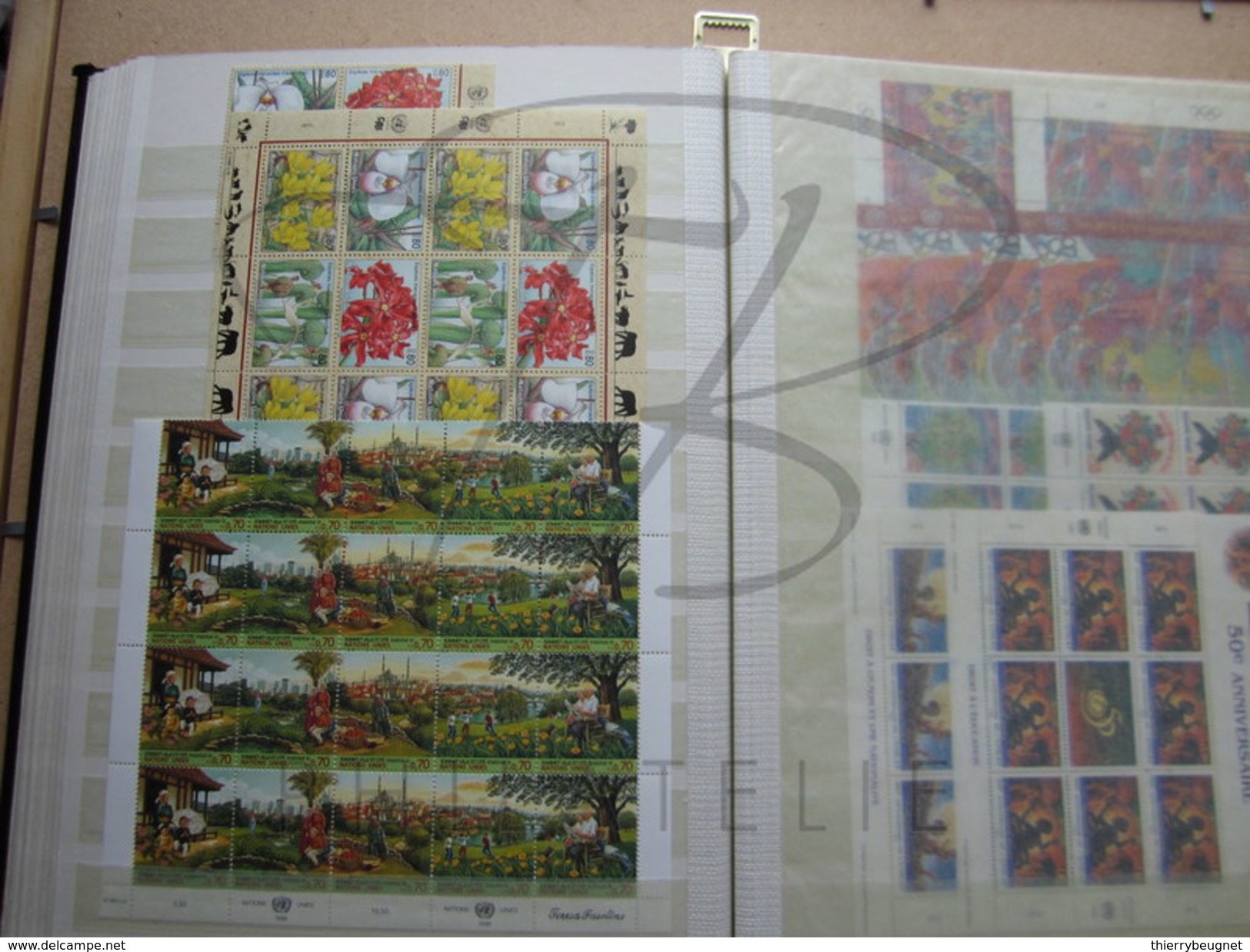 BELLE COLLECTION DE TIMBRES DES NATIONS UNIES - GENEVE , 1988 - 2006 , FORTE COTE , AVEC MULTIPLES , XX !!!