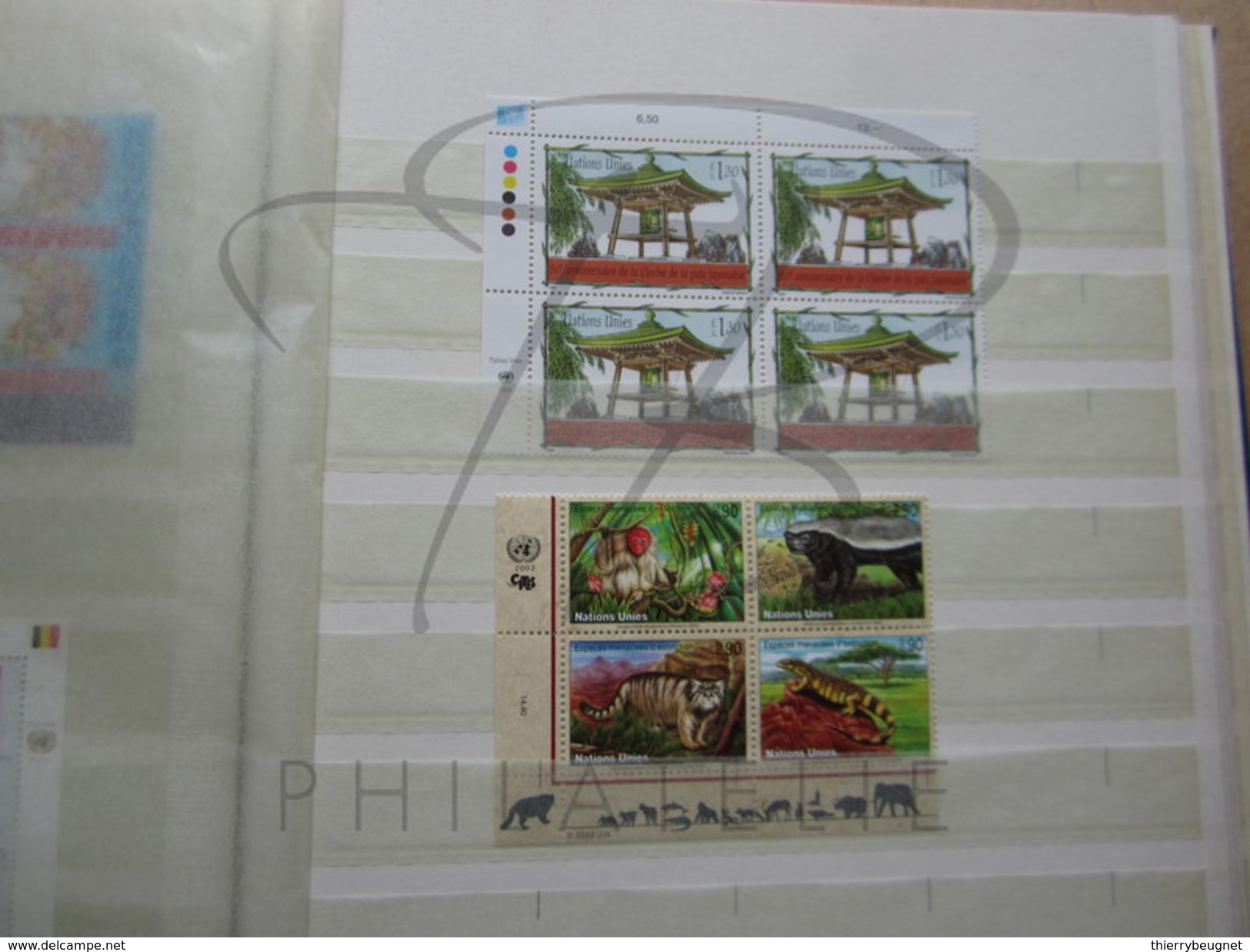 BELLE COLLECTION DE TIMBRES DES NATIONS UNIES - GENEVE , 1988 - 2006 , FORTE COTE , AVEC MULTIPLES , XX !!!