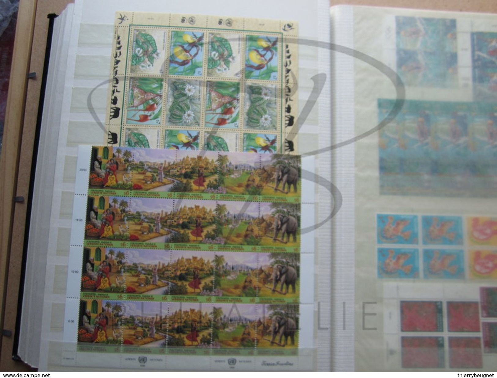 BELLE COLLECTION DE TIMBRES DES NATIONS UNIES - VIENNE , 1988 - 2006 , FORTE COTE , AVEC MULTIPLES , XX !!!