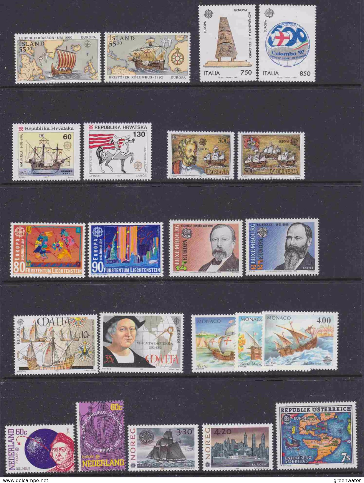Europa Cept 1992 Yearset 42 Countries (see Scan, What You See Is What You Get) ** Mnh (35427) - 1992