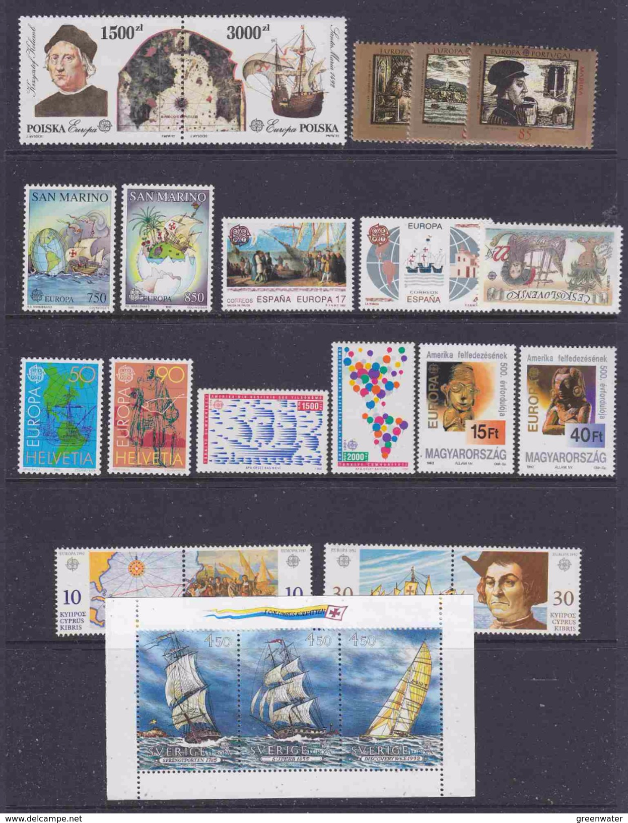 Europa Cept 1992 Yearset 42 Countries (see Scan, What You See Is What You Get) ** Mnh (35427) - 1992