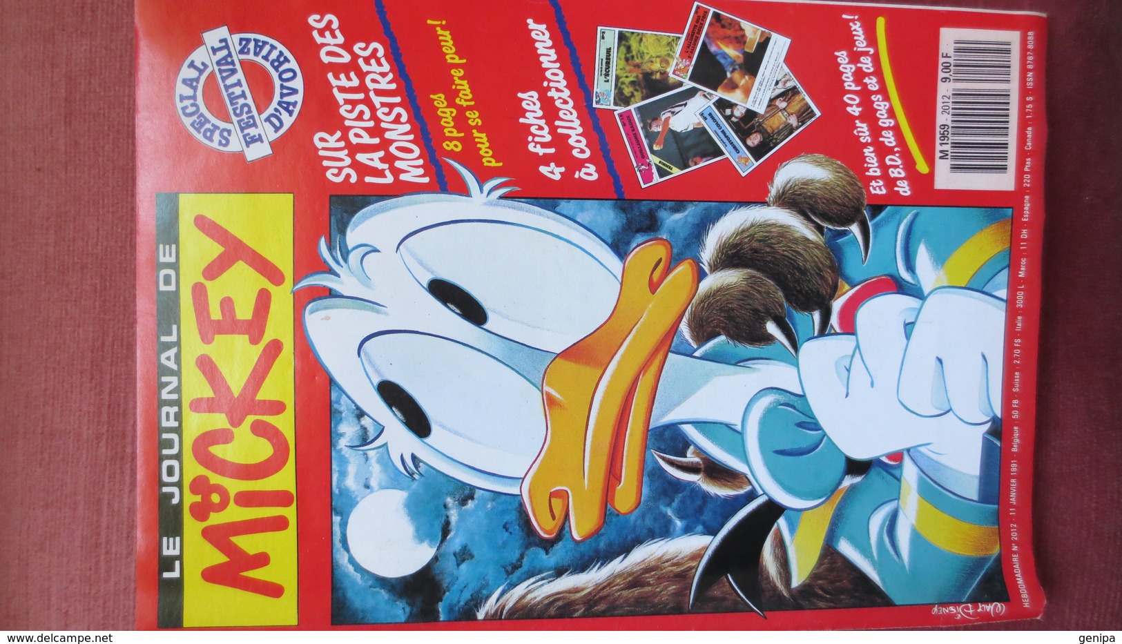 LE JOURNAL DE MICKEY N° 2012. ANNEE 1991 - Journal De Mickey