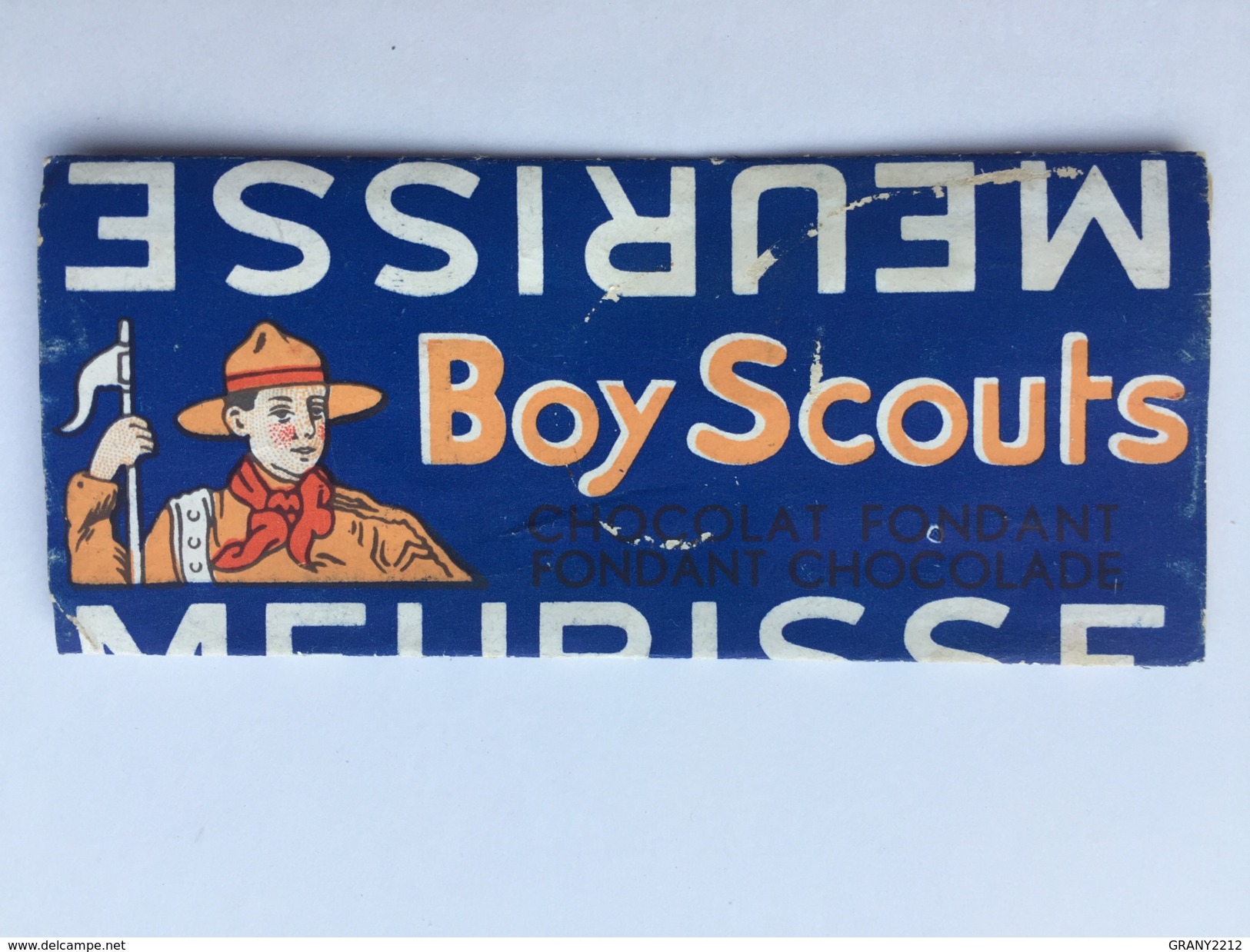 MEURISSE " BOY SCOUTS " Emballage Chocolat Fondant" ANVERS - Advertising