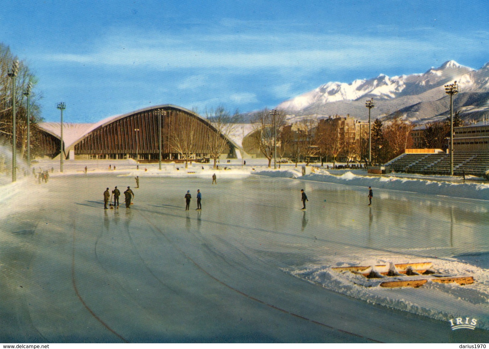 Cart. Grenoble - Ville Olympique - L' Anneau Du Patinage De Vitesse - Le Palais Des Sports - Patinage Artistique