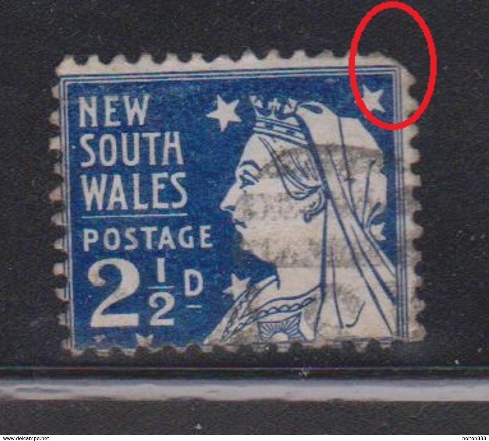 NEW SOUTH WALES Scott # 104 Used - Queen Victoria - Oblitérés