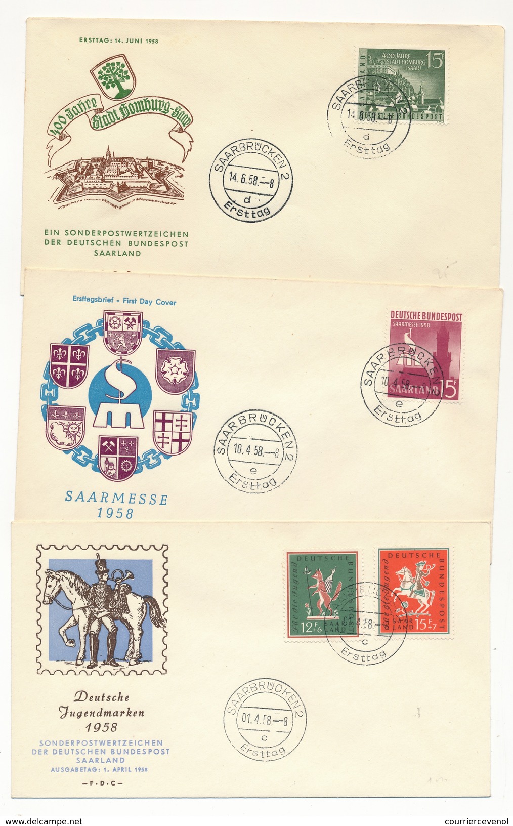 SARRE - Lot 23 enveloppes + 3 cartes - Bel ensemble