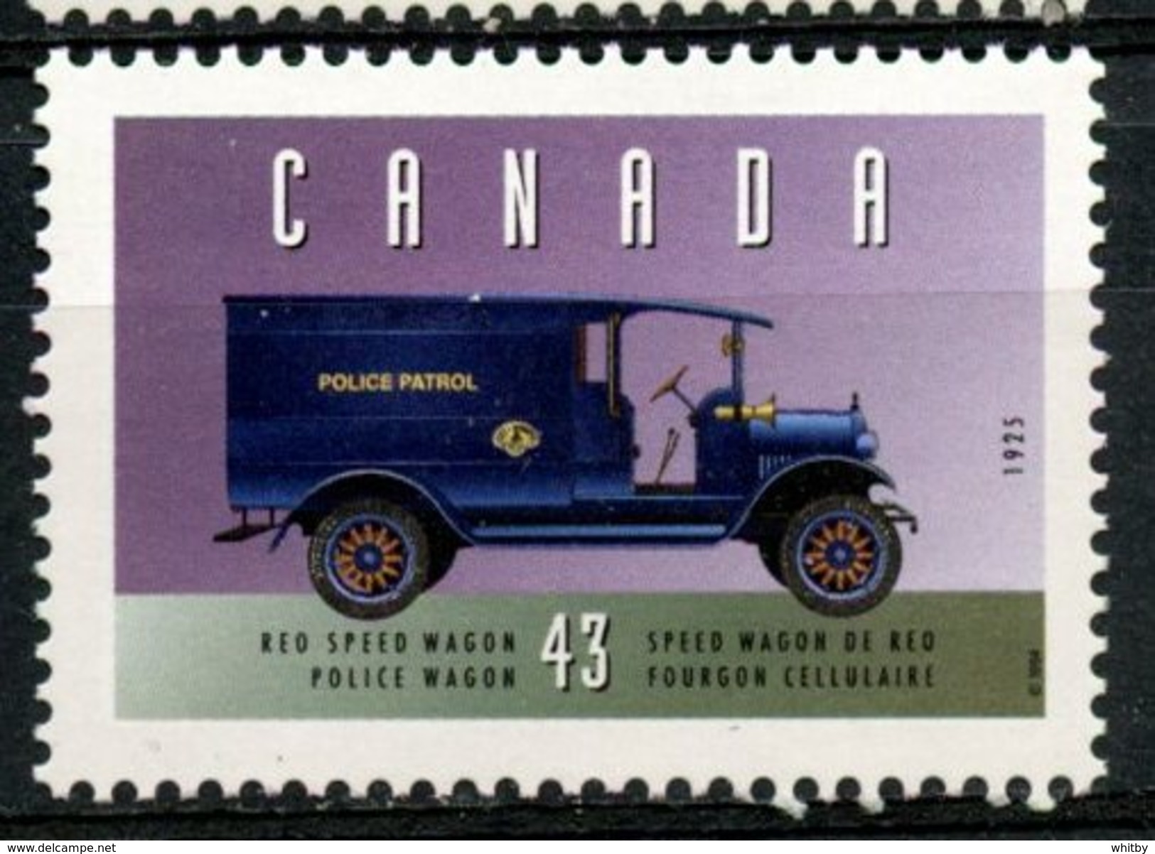 Canada 1994 43 Cent Reo-Police Wagon. Issue #1527b - Neufs