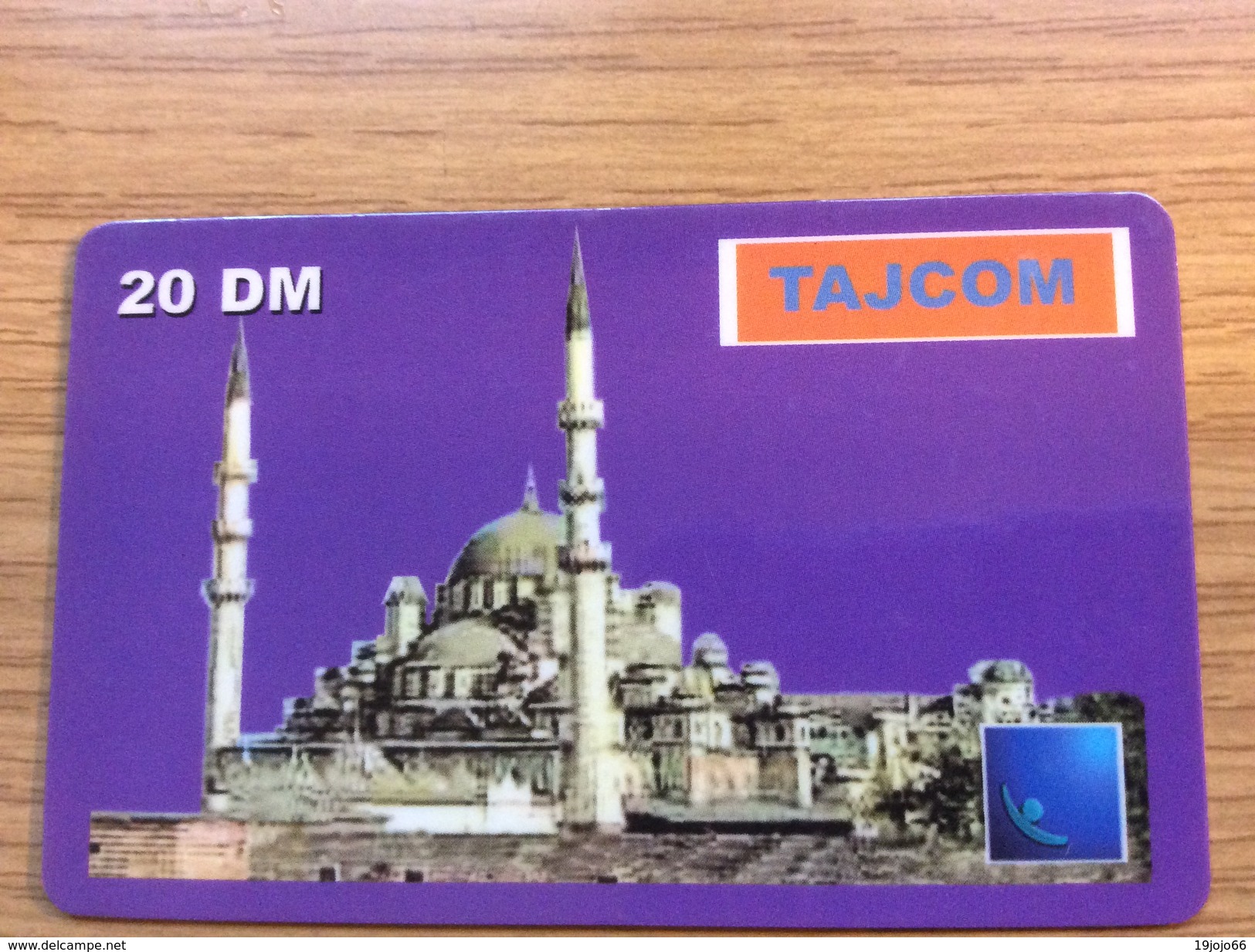 Tajcom 20 DM  Moschee   -  Little Printed  -   Used Condition - GSM, Cartes Prepayées & Recharges