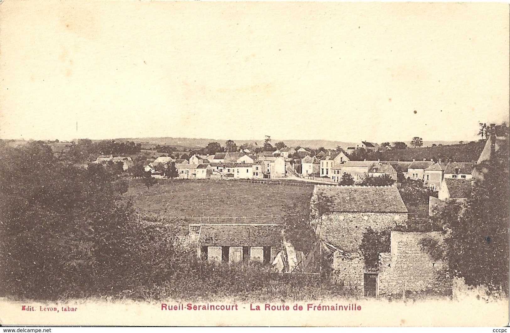 CPA Rueil-Seraincourt La Route De Frémainville - Seraincourt