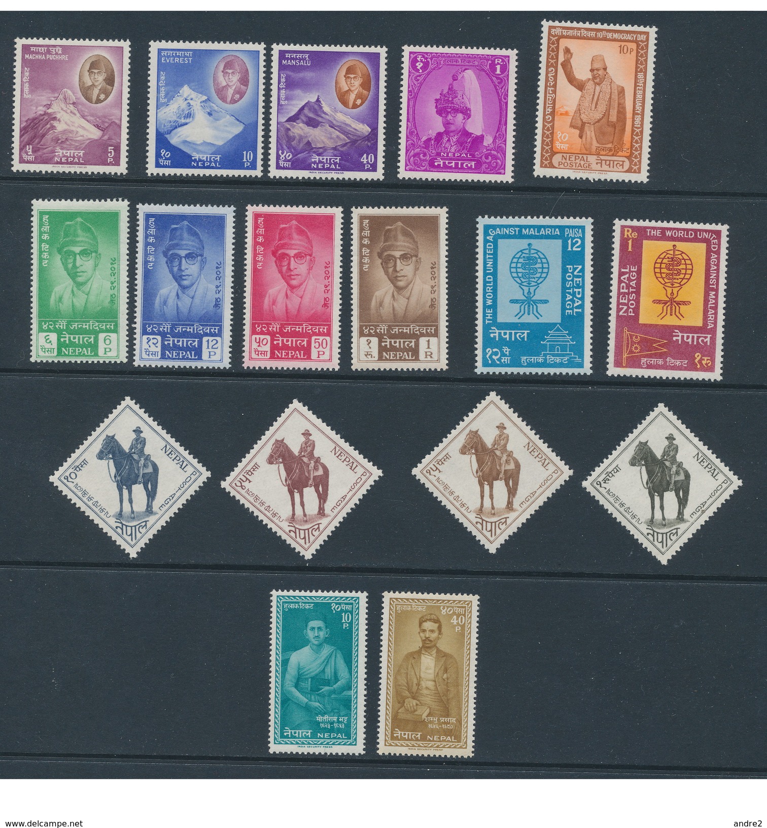 Nepal  1960 - 1962  Lot De Timbres *** MNH - Népal