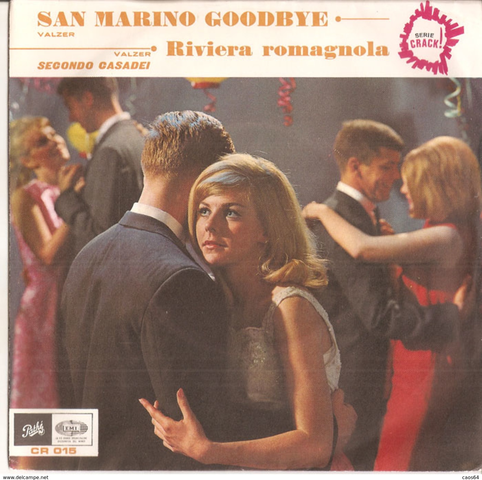 Secondo Casadei - San Marino Goodbye 7"  NM/NM - Country Et Folk