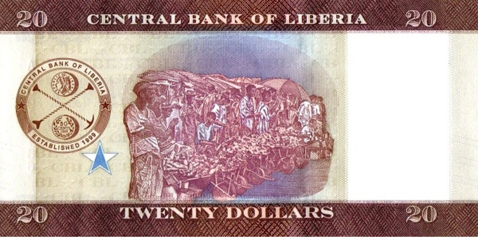 LIBERIA 20  Dollars 2016 UNC - Liberia