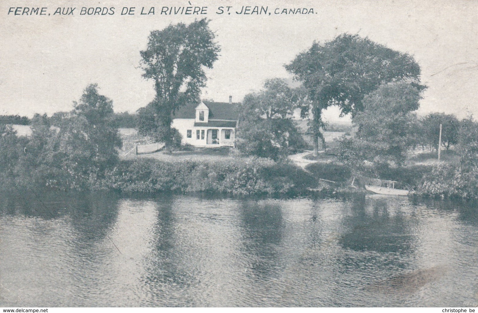 CPA Ferme Aux Bords De La Rivière St Jean Canada (pk34468) - Autres & Non Classés