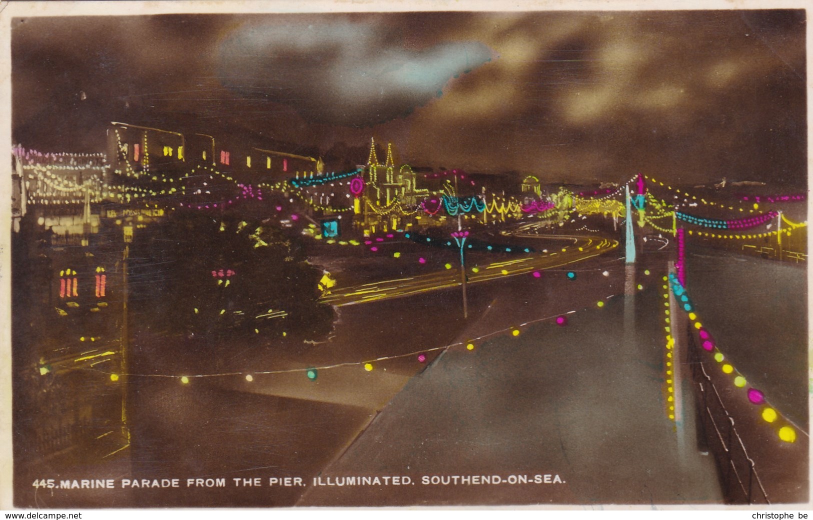 Marine Parade From The Pier, Illumionated. Southend On Sea (pk34493) - Southend, Westcliff & Leigh